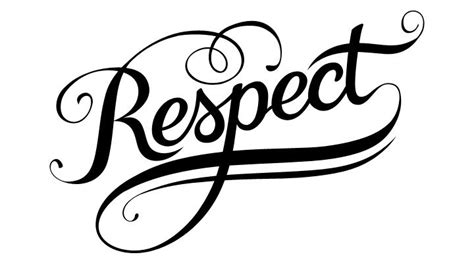 Respect Hand Lettering Calligraphy Words Tattoo
