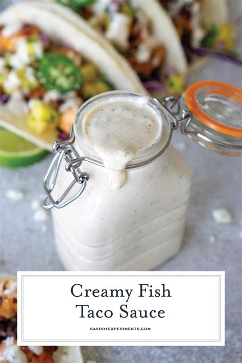 Best Fish Taco Sauce Recipe Creamy Tangy And Only 5 Minutes