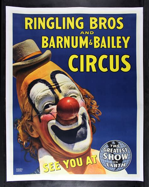 S S Ringling Bros Barnum Bailey Circus Pin Clown On Back