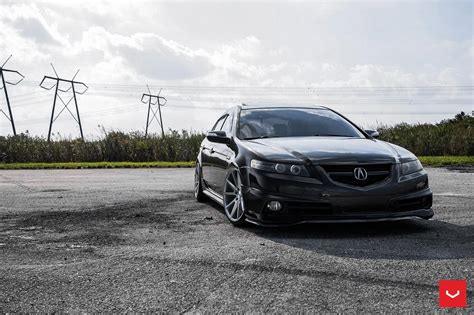 Stanced Acura Tl With A Front Bumper Lip By Vossen Wheels Vossen Wheels