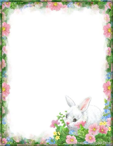 Bunny Stationary Stationary Printable Printable Paper Easter Bunny