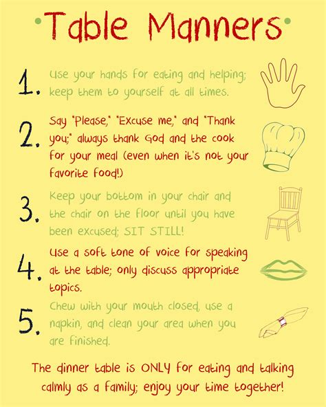 Good Manners For Kids Worksheets