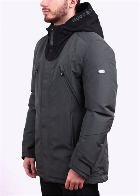 Hugo Boss Jenato Jacket Dark Grey Outerwear Details Mens Jackets