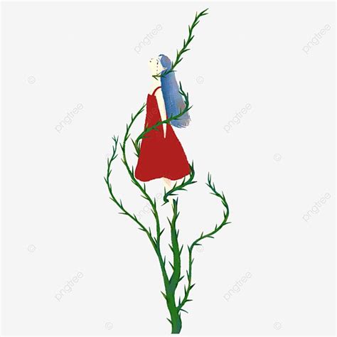 Thorns Girl Thistles And Thorns Girl Hand Draw Png Transparent