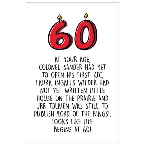 Funny 60th Birthday Card For Sister Brother Mom Dad Aunt Etsy In 2021