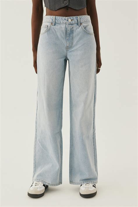 Low Rise Wide Jean Cali Sky Blue Supré Jeans