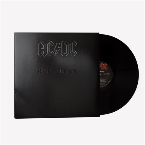 ac dc back in black vinyl record bespoke post