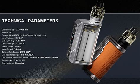 Lost Vape Thelema Quest Kit 200W With 5ml UB Pro Pod Tank