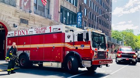 Rare Catch Of Fdny Collapse Rescue 1 And Fdny Ladder 25 Responding