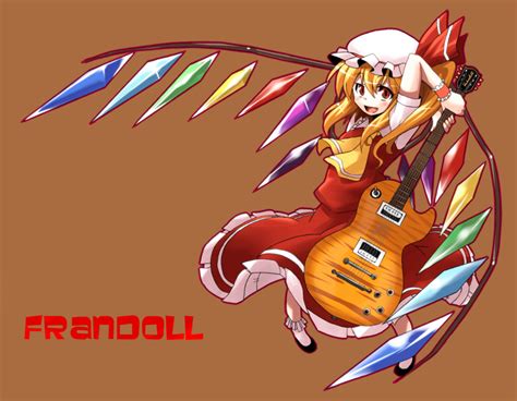 Safebooru Character Name Engrish Fang Flandre Scarlet Guitar Hat