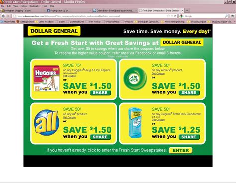 Printable Coupons For Dollar General