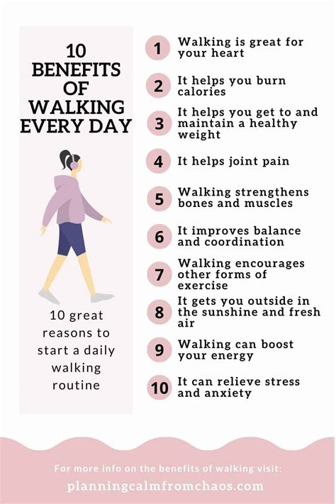 10 benefits of walking every day planning calm from chaos