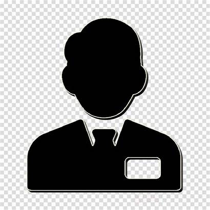 Icon Salesman Clerk Tie Clipart Silhouette Transparent