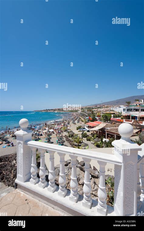 Beach And Promenade Playa Torviscas Costa Adeje Playa De Las Americas Tenerife Canary