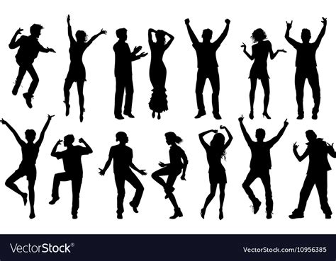 Disco Dance Young People Royalty Free Vector Image