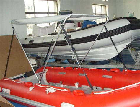 Inflatable Semi Rigid Bimini Top Rib Canopy Aluminium Floor Fishing
