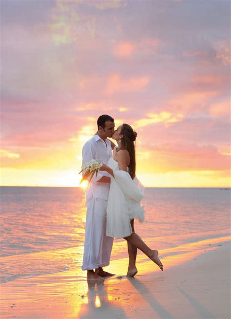 Wedding Ceremony Romantic Sunset Beach Wedding Treasure Island Beach