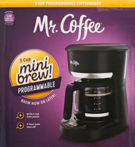 Mr Coffee Blackchrome Programmable Coffee Maker 5 C Kroger