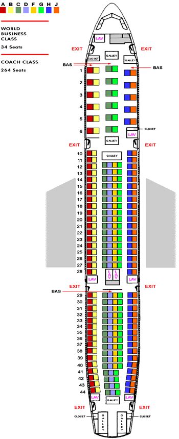 Seating Chart Airbus A