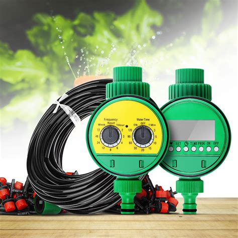 2 Choices 25m Diy Micro Drip Irrigation System Plant Self Automatic