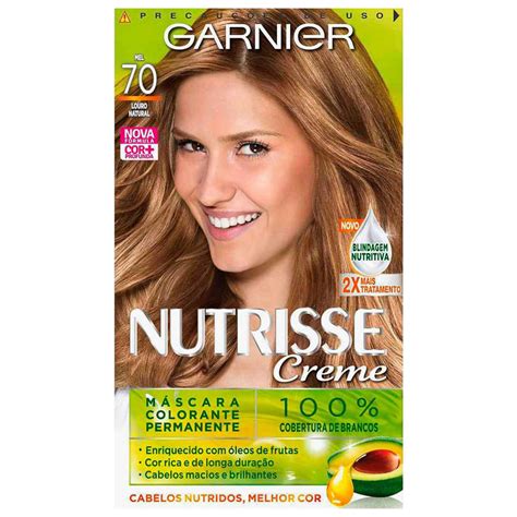 Tintura Creme Garnier Nutrisse Louro Natural 70 Anossadrogaria