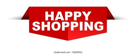 Banner Happy Shopping Stock Vector Royalty Free 718290913 Shutterstock