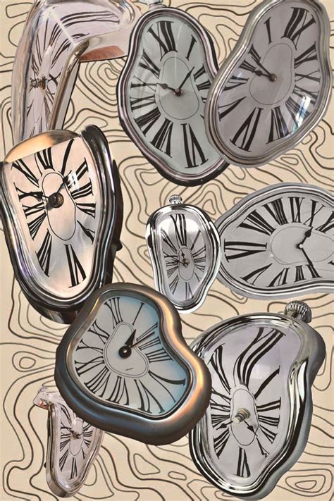 Wavy Clocks Clock Wallpaper Clock Face Clock Art