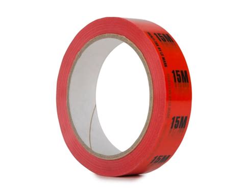 Identi Tak Cable Length Id Tape 24mm X 33m 15m Red Le Mark Leisuretec