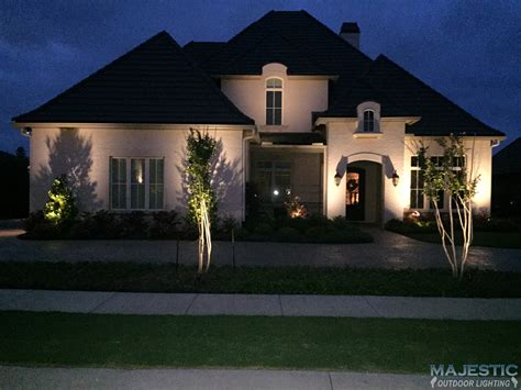 Modern Exterior Lighting Front Of House For Large Space Design And