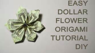 Easy Dollar Money Flower Origami Tutorial Diy Bills T Paper