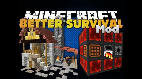 Minecraft Better Survival Mod Four Great Mods Youtube