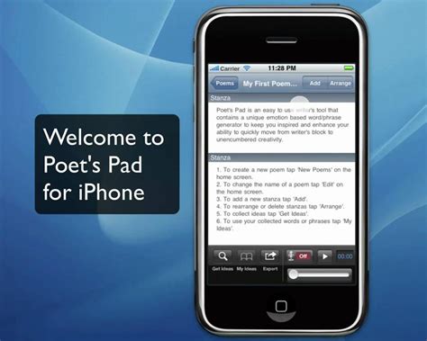 That's why it's important to have writing apps for the iphone on your mobile phone. Poetry Writing Software - iPhone Poem Writing App, Poet's ...