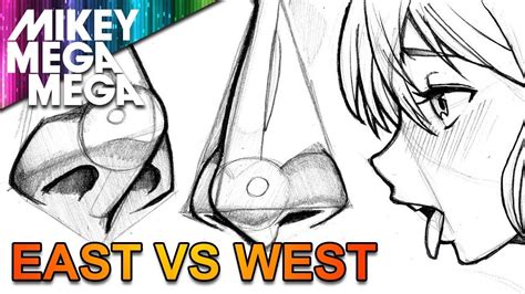 How to draw a simple anime gir. How To Draw THE NOSE (CARTOON NOSES Vs ANIME) - YouTube