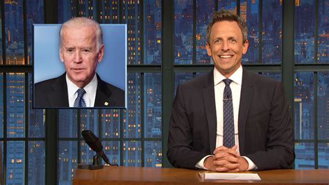 Watch Late Night With Seth Meyers Highlight Joe Biden Comes Out In Support Of Impeaching