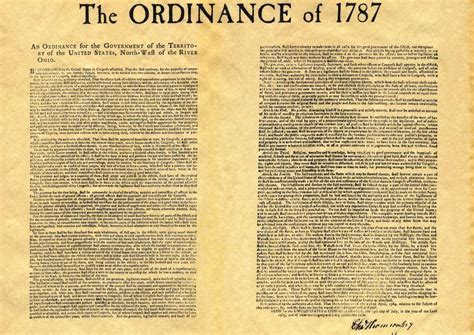 The Northwest Ordinance 13 July 1787 Center For The Study Of The