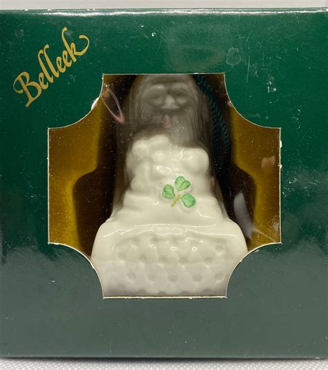 Belleek Santa Bell Ornament Etsy