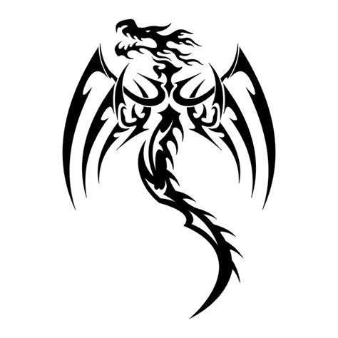 Dragons Tatto Black And White Tribal 2012 Iii Free