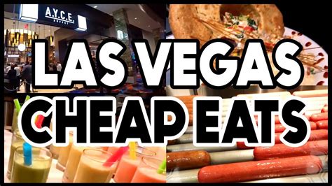 Best Places to Eat in Las Vegas on a Budget - YouTube