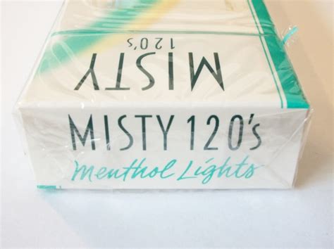Misty 120s Menthol Lights Slims Vintage American Cigarette Pack
