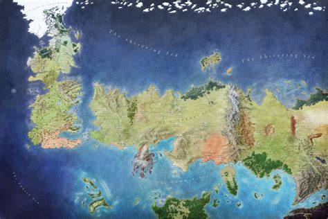 Map Of Westeros And Essos World Map