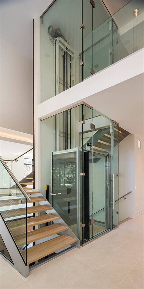 Pikesville Md Residential Glass Elevator And Stairs