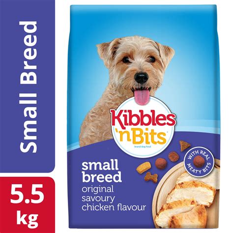 The food is cooked on a low heat, to keep the nutrients intact, through a human grade kitchen that has minimal processing actions. Kibbles 'n Bits Original Chicken Flavour Small Breed Dog ...