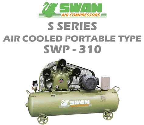 Swan Swp 310 Air Compressor 8bar 10hp 850rpm 1151lmin