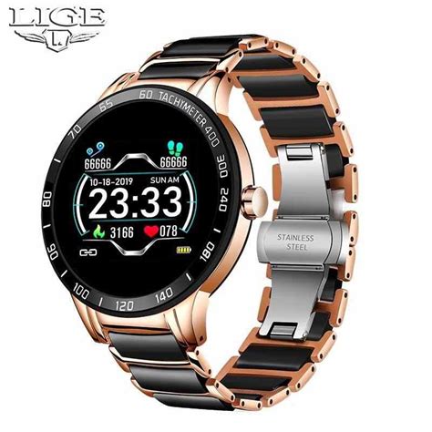 LG72K LIGE Steel Band Smart Watch for Men - RetailBD