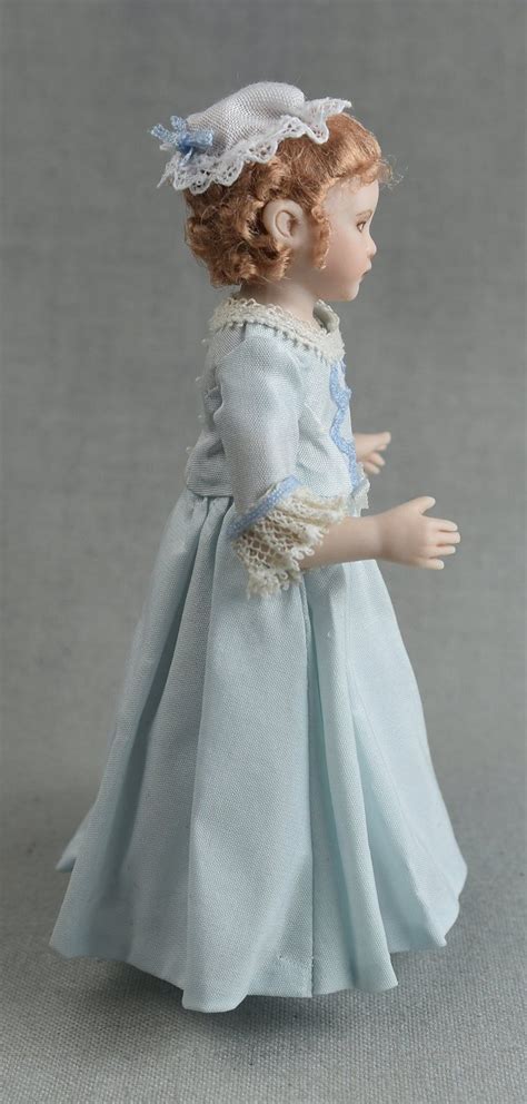 Miniature Porcelain Dollhouse Doll In 112 Scale Rococo 18th Century