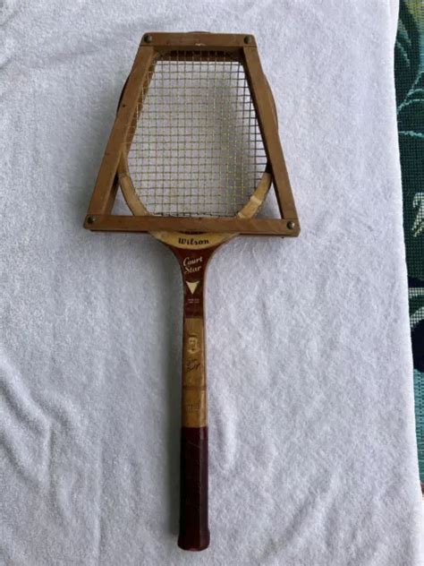 Vintage Wilson Court Star Don Budge Tennis Racquet Picclick
