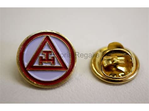 royal arch triple tau lapel pin circular