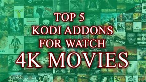 Top 5 Best Kodi Addons For Watch 4k Movies On Kodi