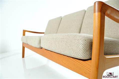 Check out our 2 seater sofa teak selection for the very best in unique or custom, handmade pieces from our shops. Three Seater Sofa in Teak by Ole Wanscher | Modernism