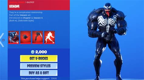 New Venom Bundle Item Shop Fortnite Battle Royale Youtube